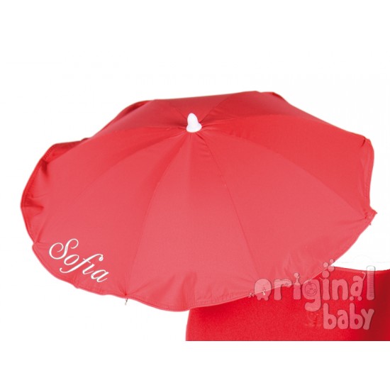 Lisa roter Regenschirm