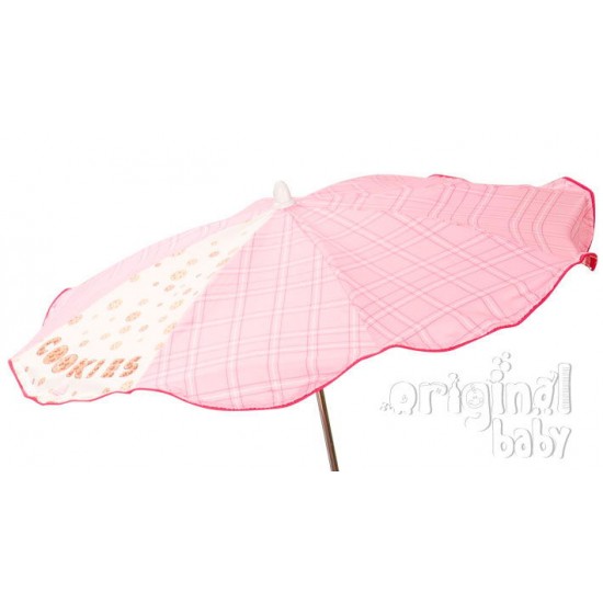 Baby-rosa Regenschirm-Cookie
