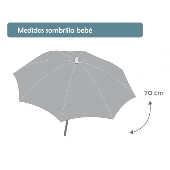 Hellblau Stuhl umbrella Plumeti