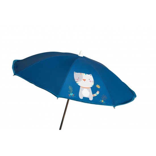 Blaue Kitty Regenschirm Stuhl