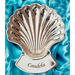 Baptismal shell bathed in silver